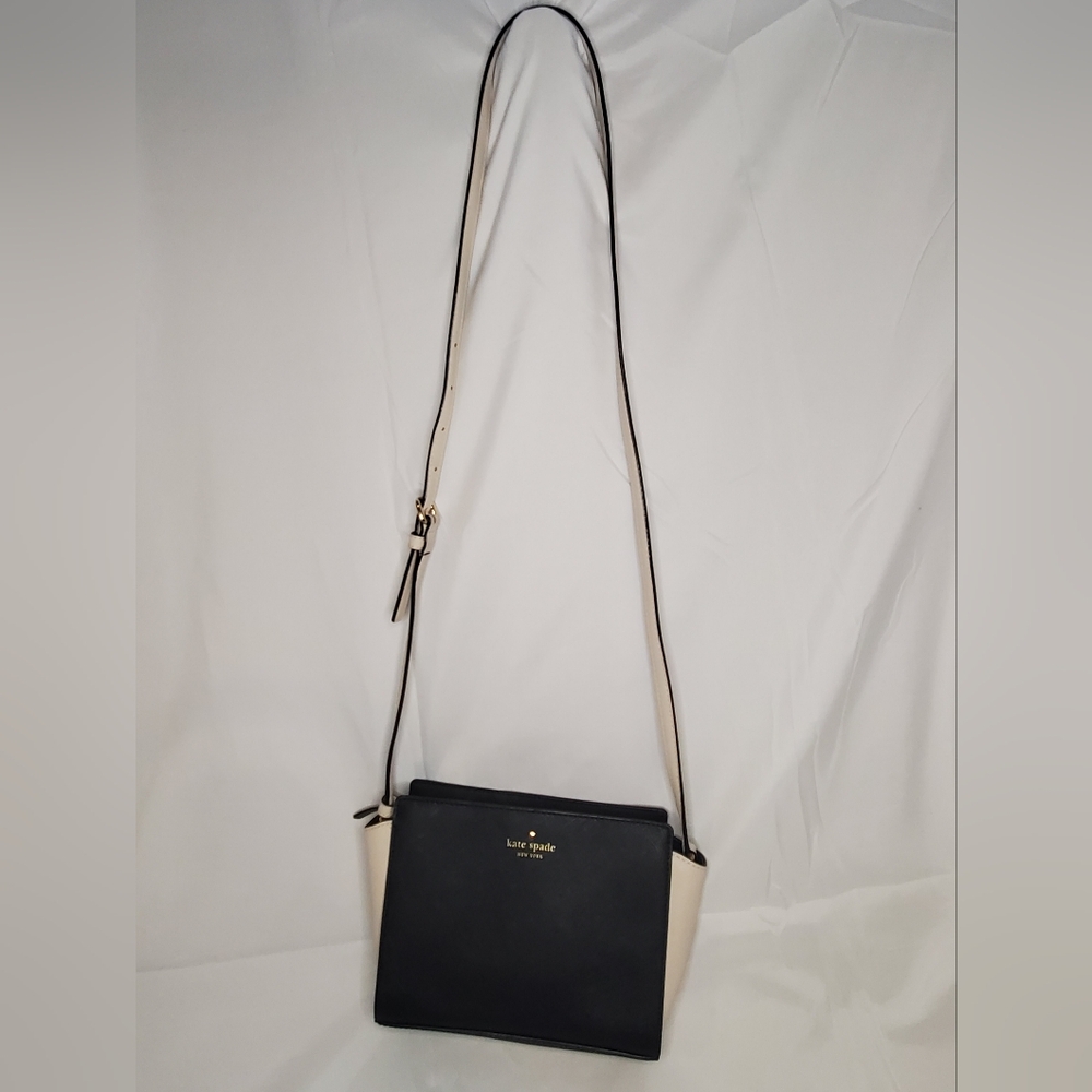 Kate spade black saffiano leather crossbody bag - Picture 2 of 11